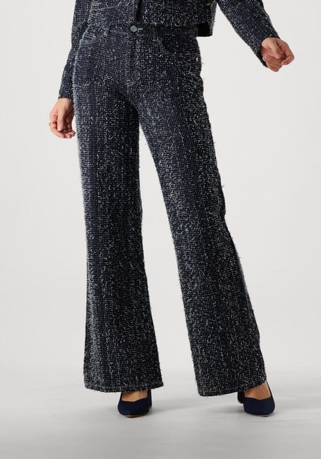 Blauwe FABIENNE CHAPOT Wide jeans THEA WIDE LEG TWEED JEANS - large