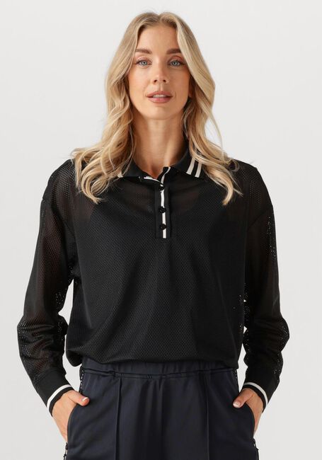 Zwarte HAUTE L'AMITIÉ Tops & T-shirts DRIFT POLO BLOUSE - large