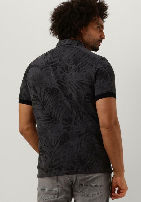 Donkergrijze PME LEGEND Polo SHORT SLEEVE POLO PIQUE MELANGE AOP - large