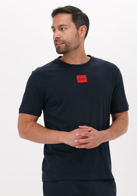 HUGO T-shirt DIRAGOLINA212 Bleu foncé - large