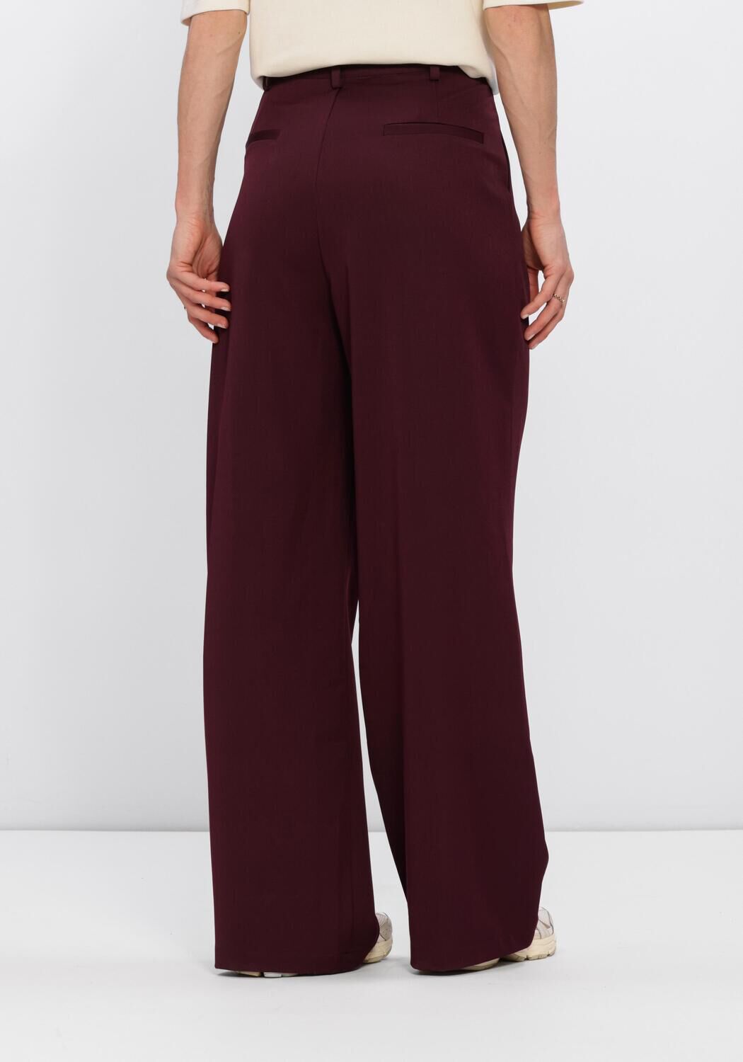 STUDIO AMAYA Pantalon large JACKIE PANTS - BORDEAUX Bordeaux - large