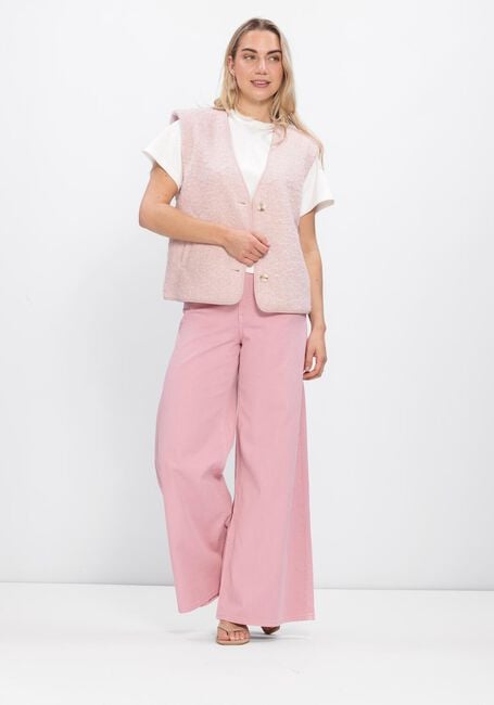 Roze ANOTHER LABEL Top ALBELINE BOUCLE VEST - large