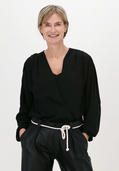 10DAYS OVERLAP DRAPED BLOUSE Blouses en noir - large
