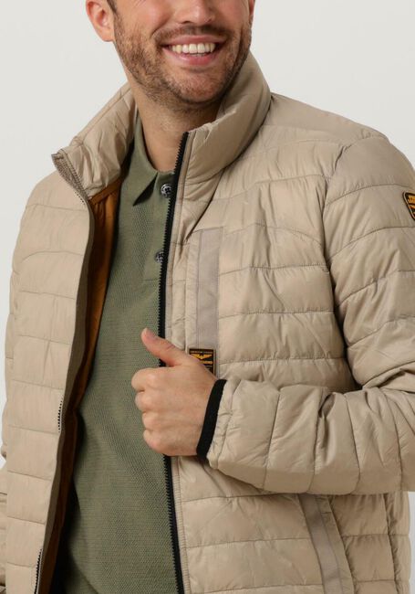 Beige PME LEGEND Gewatteerde jas SHORT JACKET MILES MENTOR CYLON - large