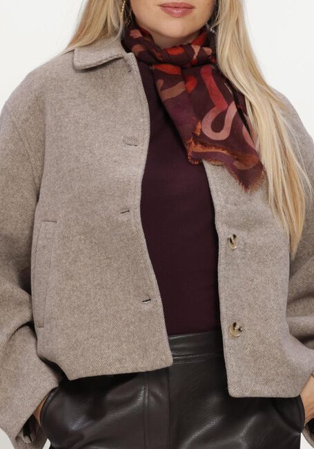 NEO NOIR Jack HAMRA HERRINGBONE TWILL JACKET en taupe - large