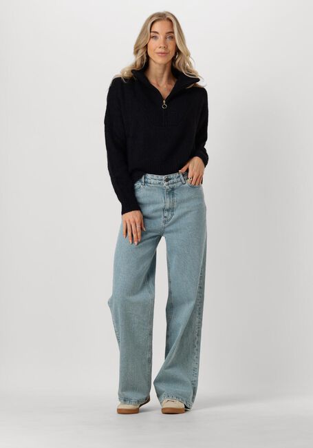 Lichtblauwe BY-BAR Wide jeans LINA NON STRETCH PANT - large