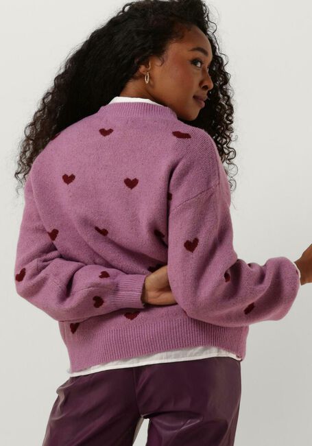 YDENCE Pull KNITTED SWEATER LUV en violet - large