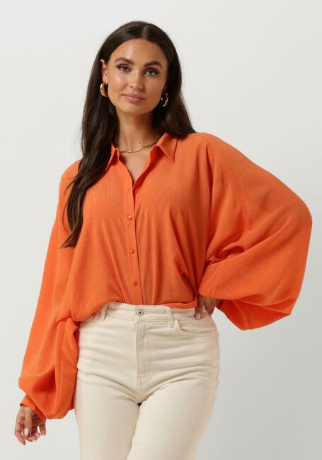 Oranje ANOTHER LABEL Blouse BOBBY SHIRT L/S - large