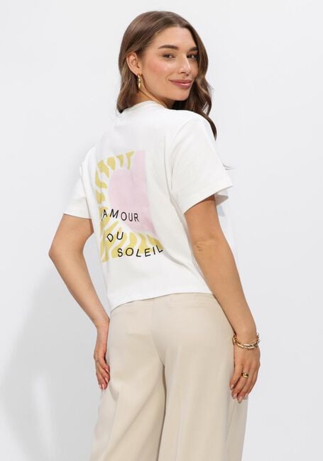 ANOTHER LABEL T-shirt ALGINA HEART T-SHIRT Blanc - large