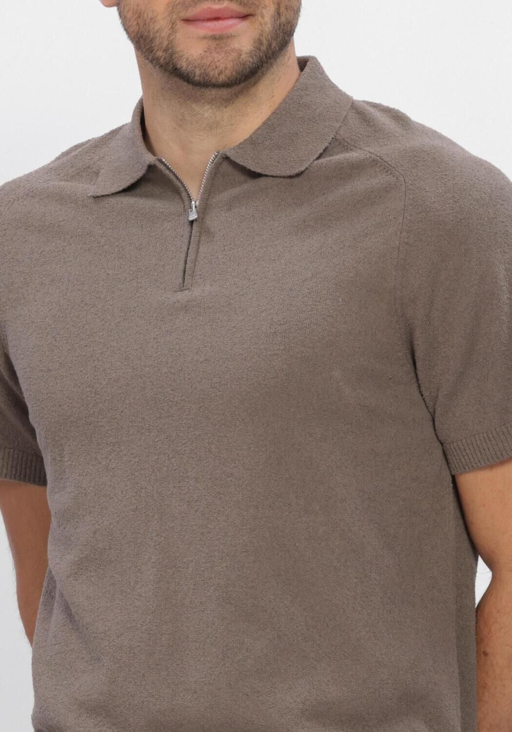 Taupe DSTREZZED Polo PETTAR POLO - large