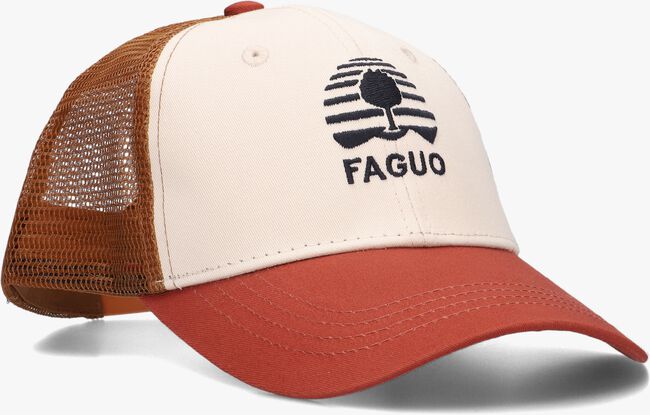 FAGUO TRUCKER CAP HEADS COTTON Casquette en rouge - large