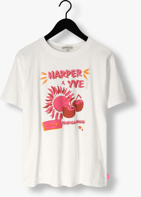 HARPER & YVE T-shirt TROPICAL-SS Écru - large