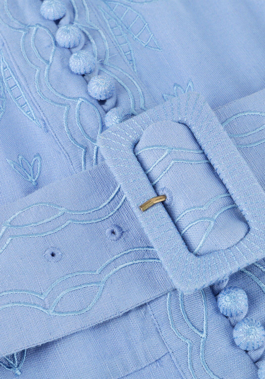 SCARLETT POPPIES Mini robe BERITE SHORT DRESS Bleu clair - large