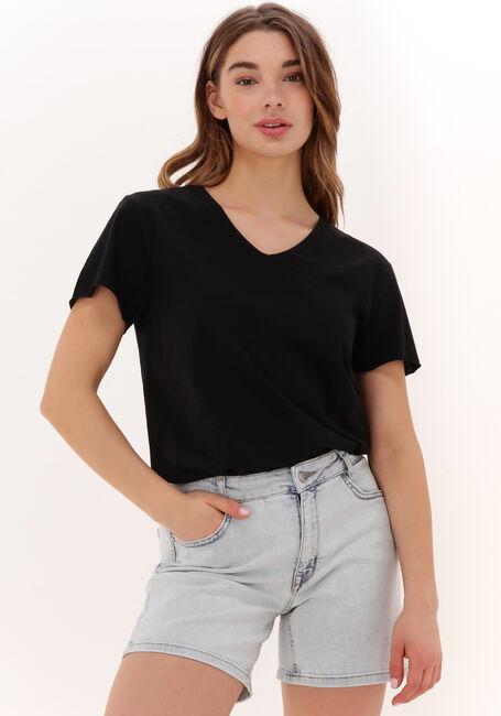 MY ESSENTIAL WARDROBE T-shirt 08 THE VTEE SLUB YARN JERSEY en noir - large