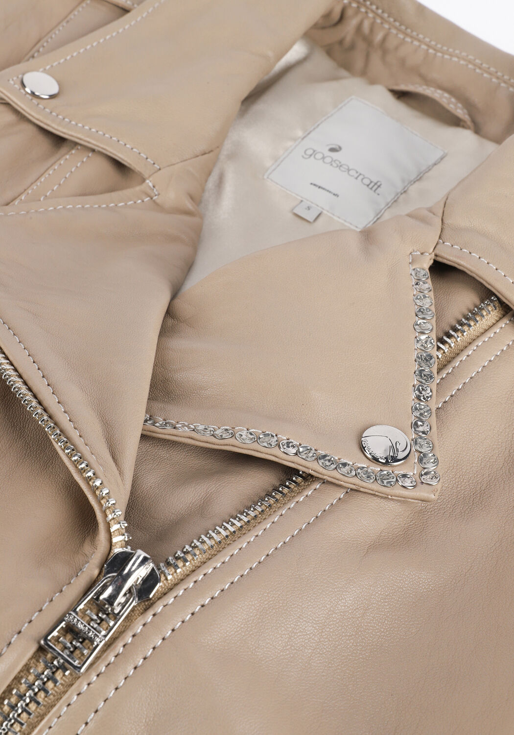 Beige GOOSECRAFT Gilet ATHENA JACKET - large