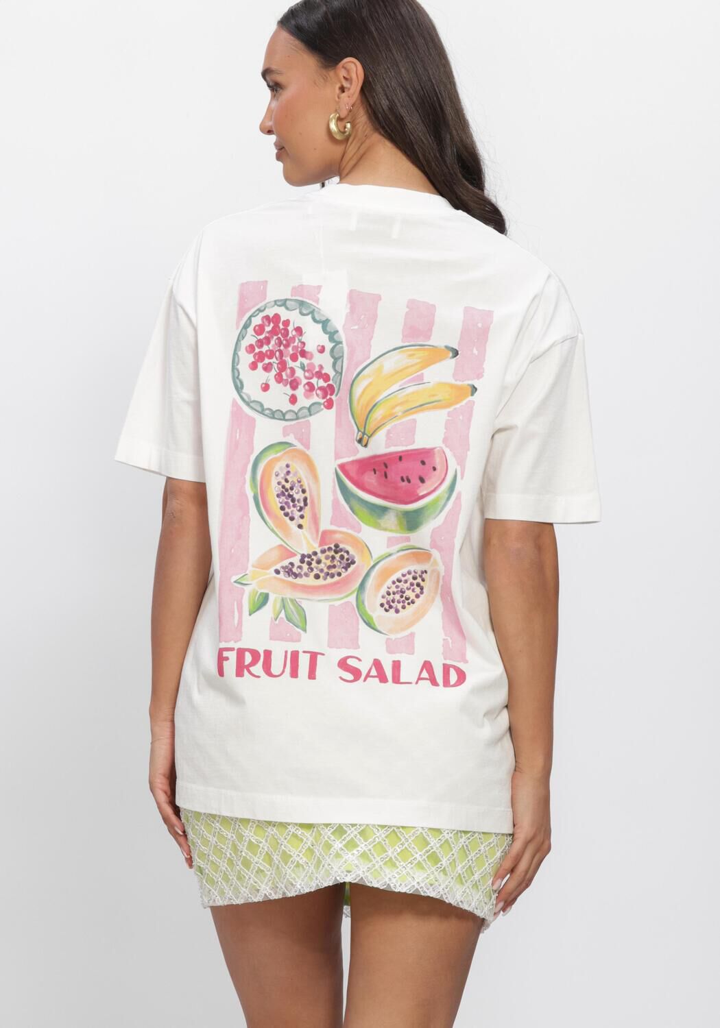 CATWALK JUNKIE Haut OVERSIZED GRAPHIC TSHIRT en blanc - large