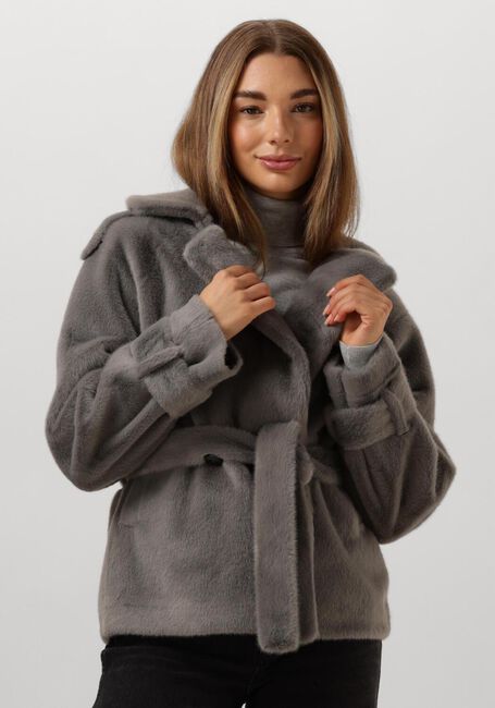 IBANA Manteau en fausse fourrure CRISTEL en gris - large