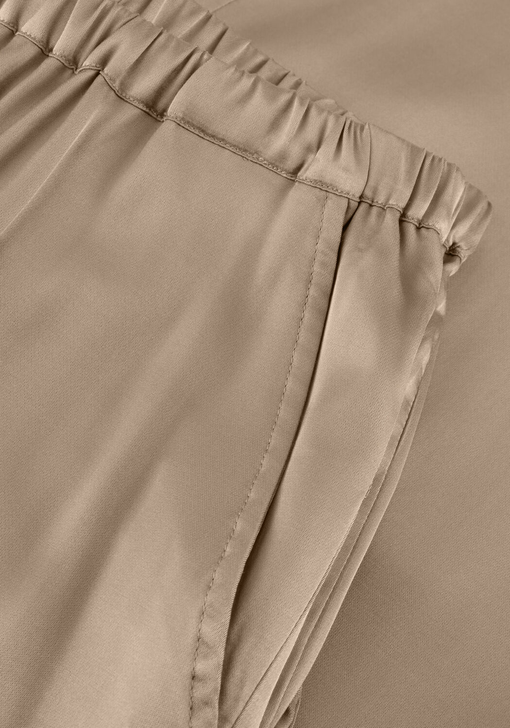 Zand ANOTHER LABEL Wijde broek ALNATALIE PANTS - large