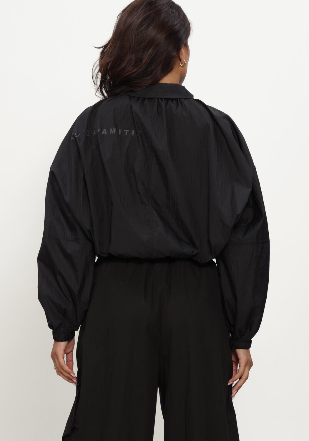 Zwarte HAUTE L'AMITI&Eacute;  IRON PAPER JACKET - large