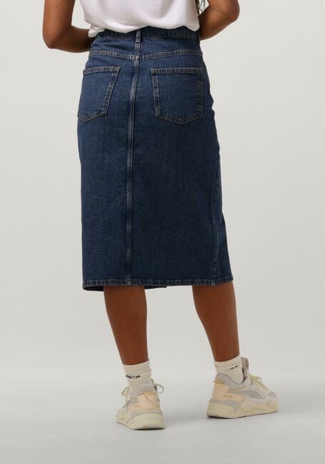 OBJECT Jupe midi OBJELLEN MIDI DENIM SKIRT Bleu foncé - large