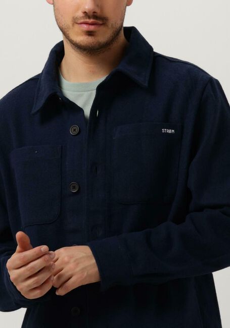 STRØM Clothing Surchemise OVERSHIRT en bleu - large