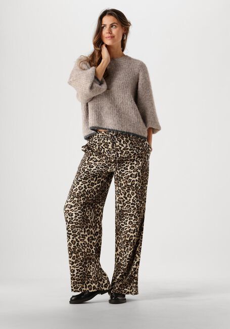 MODSTRÖM Pantalon TIPSYMD PRINT PANTS en marron - large