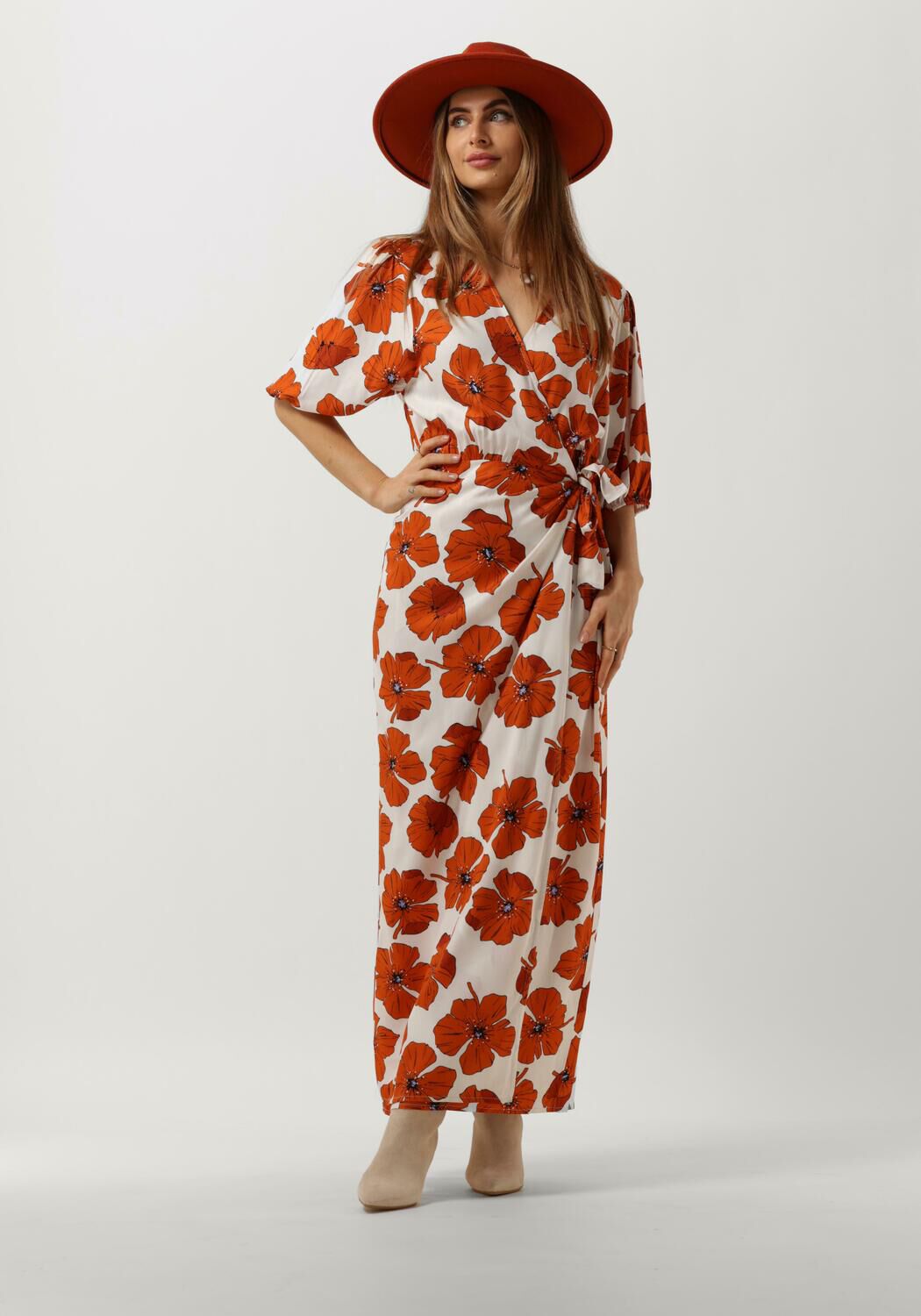 Oranje ANOTHER LABEL Maxi jurk CAMILLE DRESS Omoda