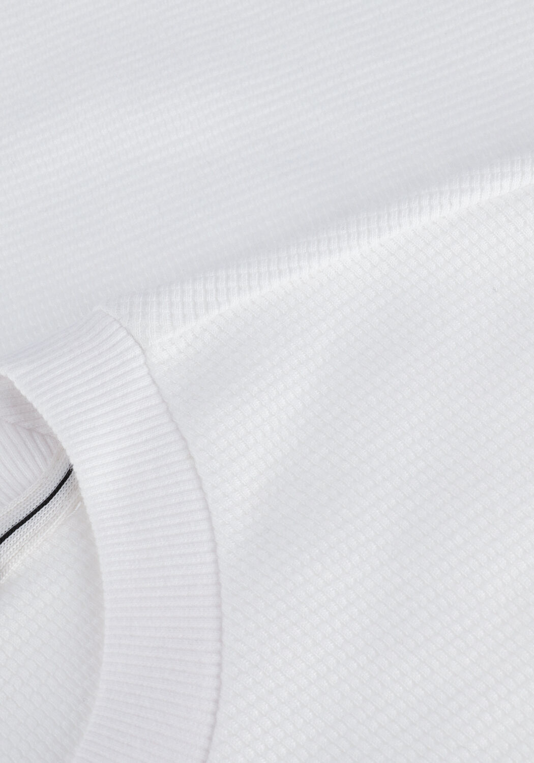 CALVIN KLEIN Chandail BADGE WAFFLE LS TEE en blanc - large