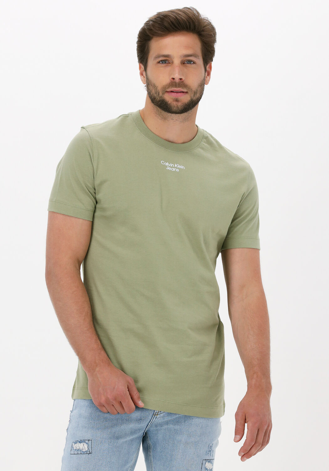 T shirt cheap calvin klein vert