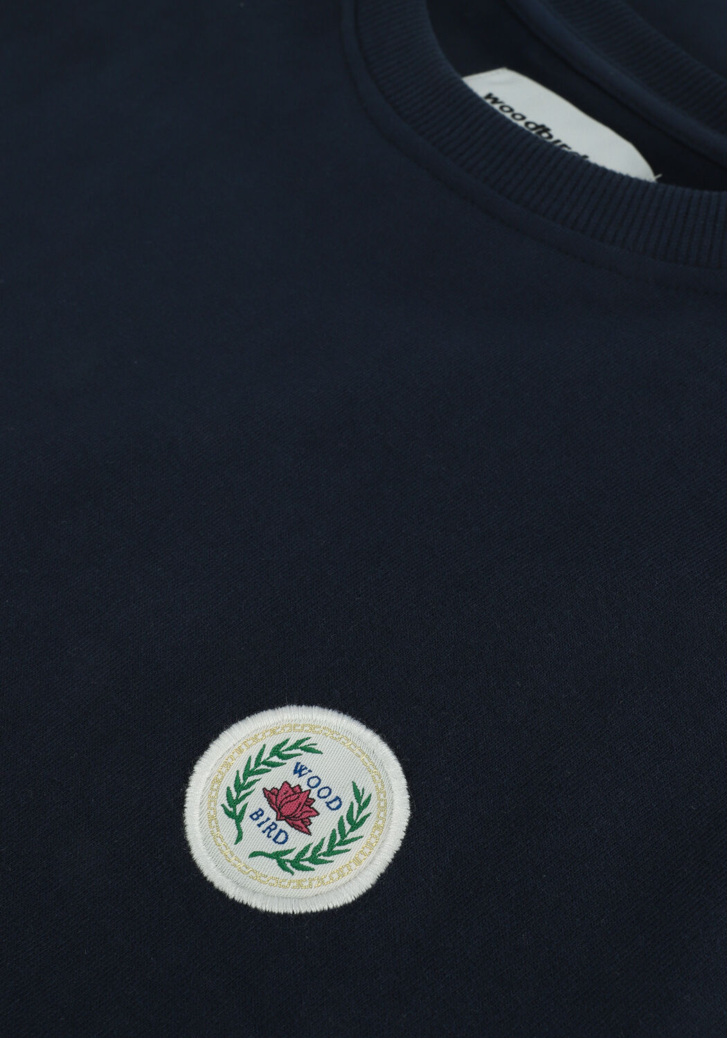 WOODBIRD T-shirt OUR JARVIS PATCH TEE Bleu fonc&eacute; - large