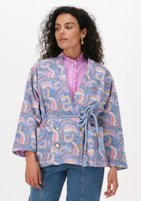 ANTIK BATIK Kimono PIETRA JACKET Bleu clair - large