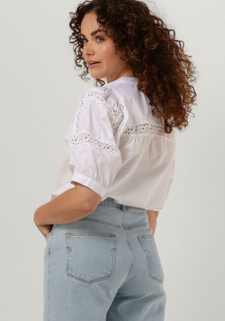 Witte MSCH COPENHAGEN  MSCHMARIBEL CENILLA 2/4 SHIRT - large