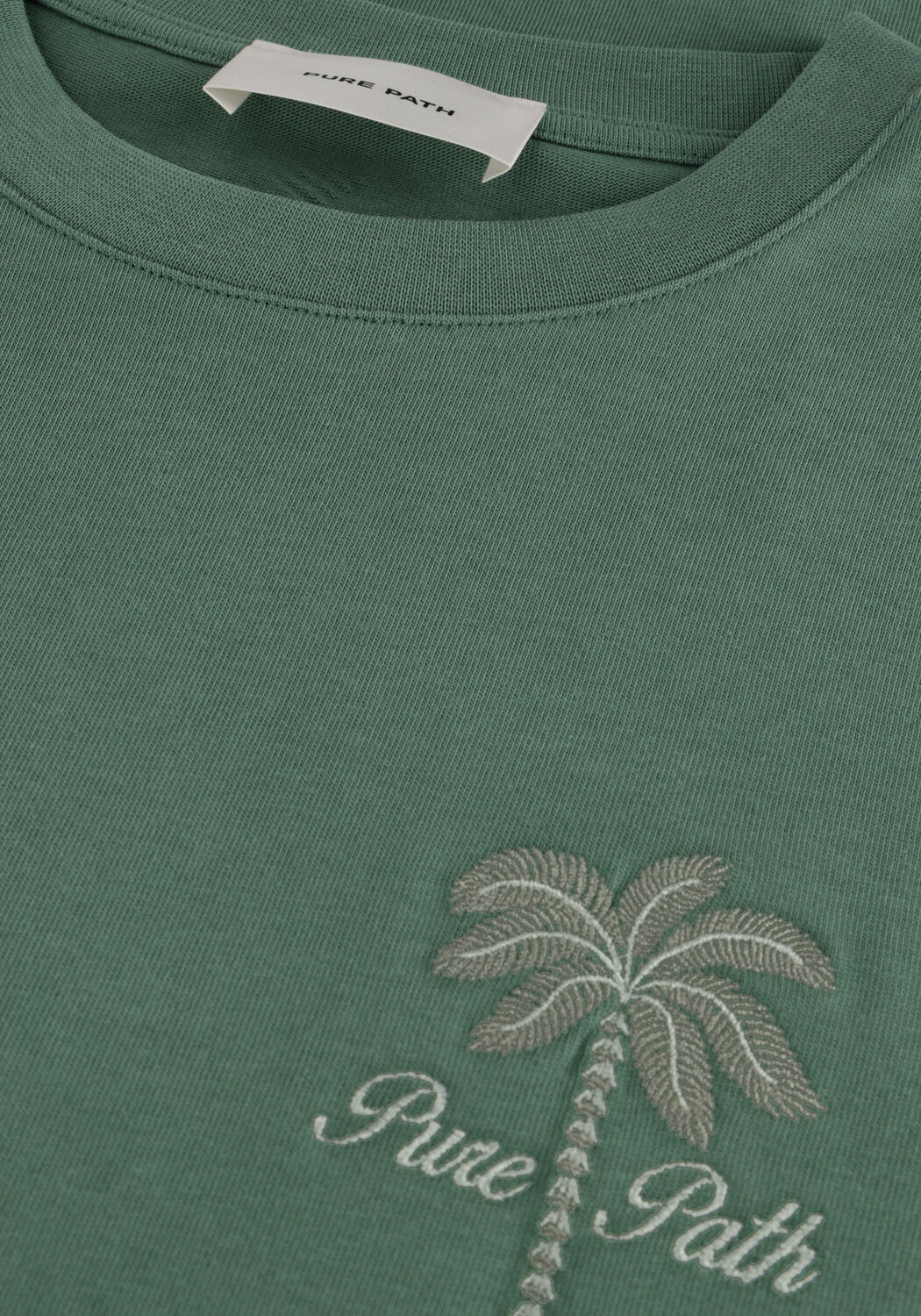 PURE PATH T-shirt LOOSE FIT CREWNECK SS T-SHIRTS en vert - large