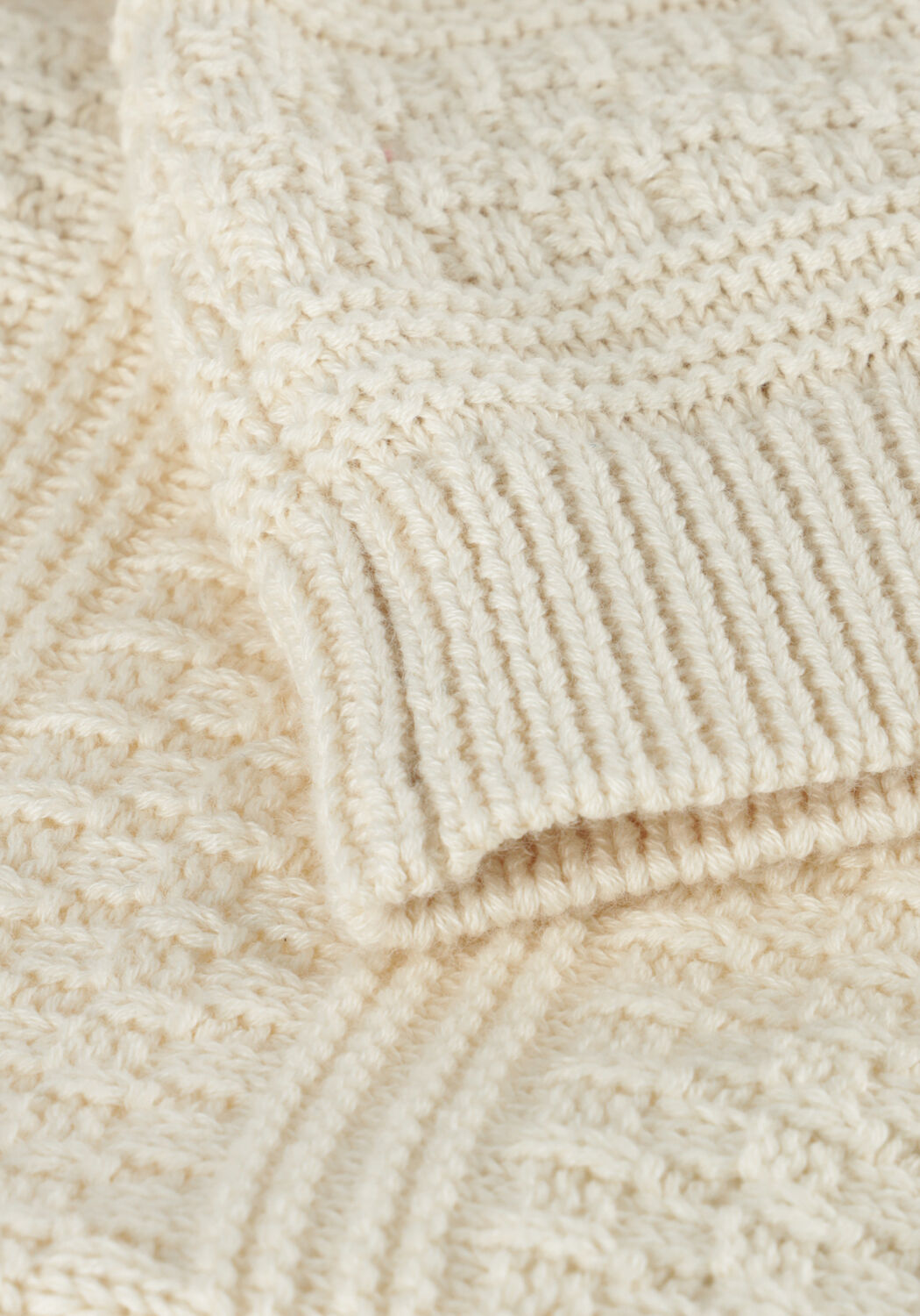 LIL' ATELIER Gilet NBMFRAKO LS KNIT CARD LIL en beige - large