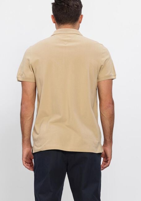 Beige TOMMY JEANS Polo TJM SLIM PLACKET POLO EXT - large