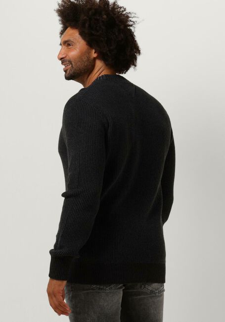 TOMMY JEANS Pull TJM REG TONAL XS BADGE SWEATER en noir - large