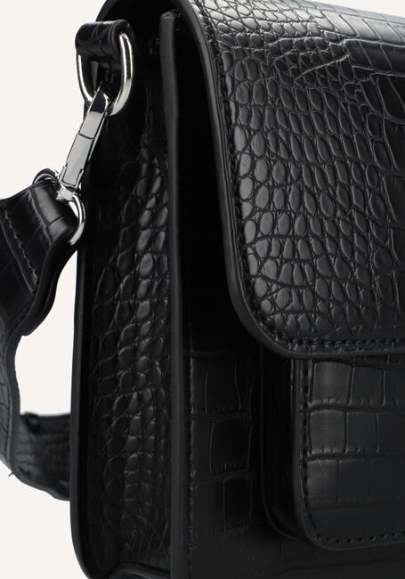 Zwarte HVISK Schoudertas CAYMAN POCKET CROCO Zwarte HVISK Schoudertas CAYMAN POCKET CROCO - large