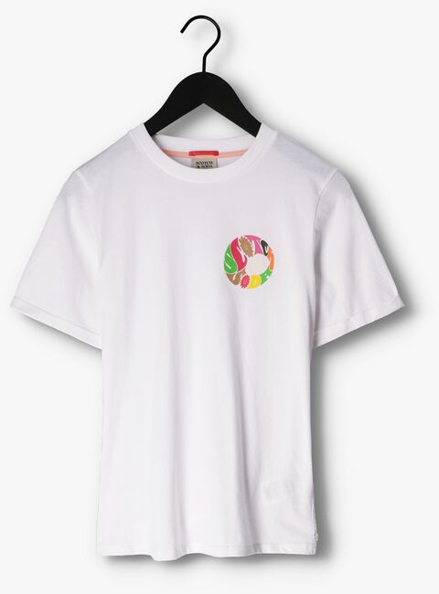 SCOTCH & SODA T-shirt COTTON IN- CONVERSION REGULAR FIT T-SHIRT en blanc - large