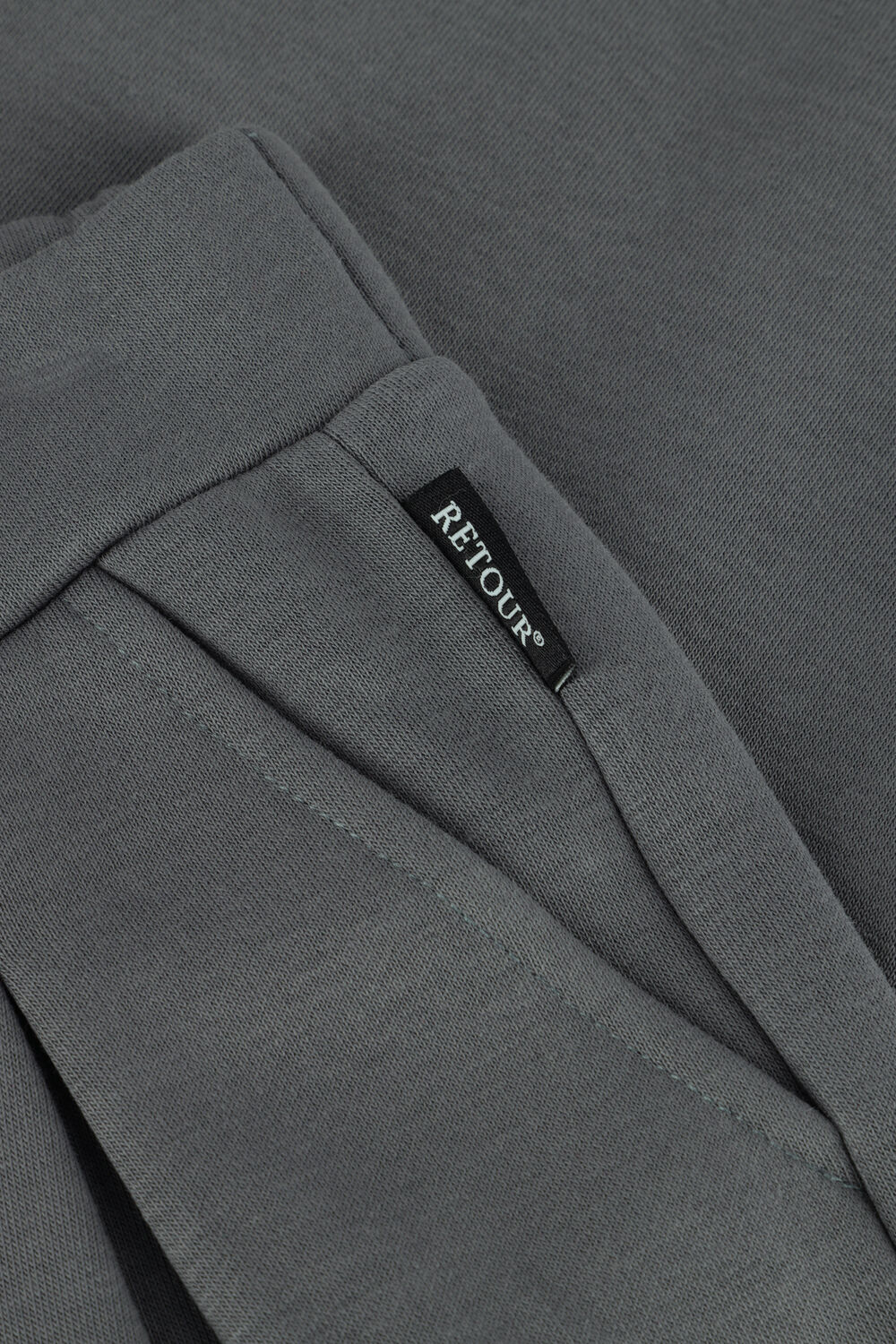 RETOUR Pantalon large FANNY en gris - large