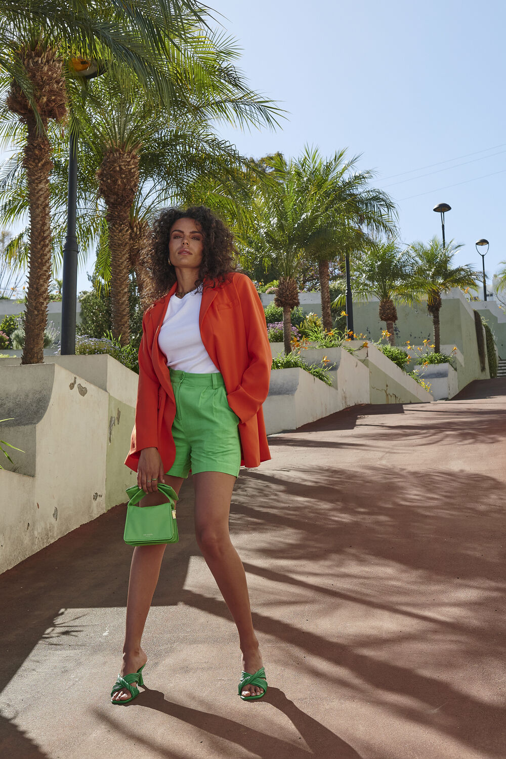 MODSTR&Ouml;M CYDNEY SHORTS Pantalons en vert - large