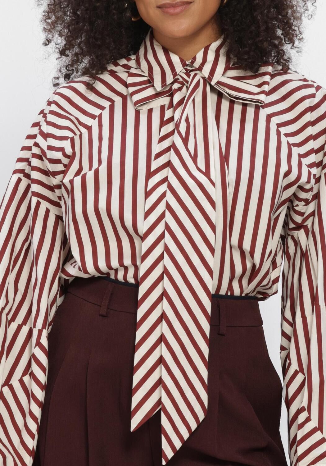 Bordeaux AIMEE THE LABEL  OSLOW6 BLOUSE - large