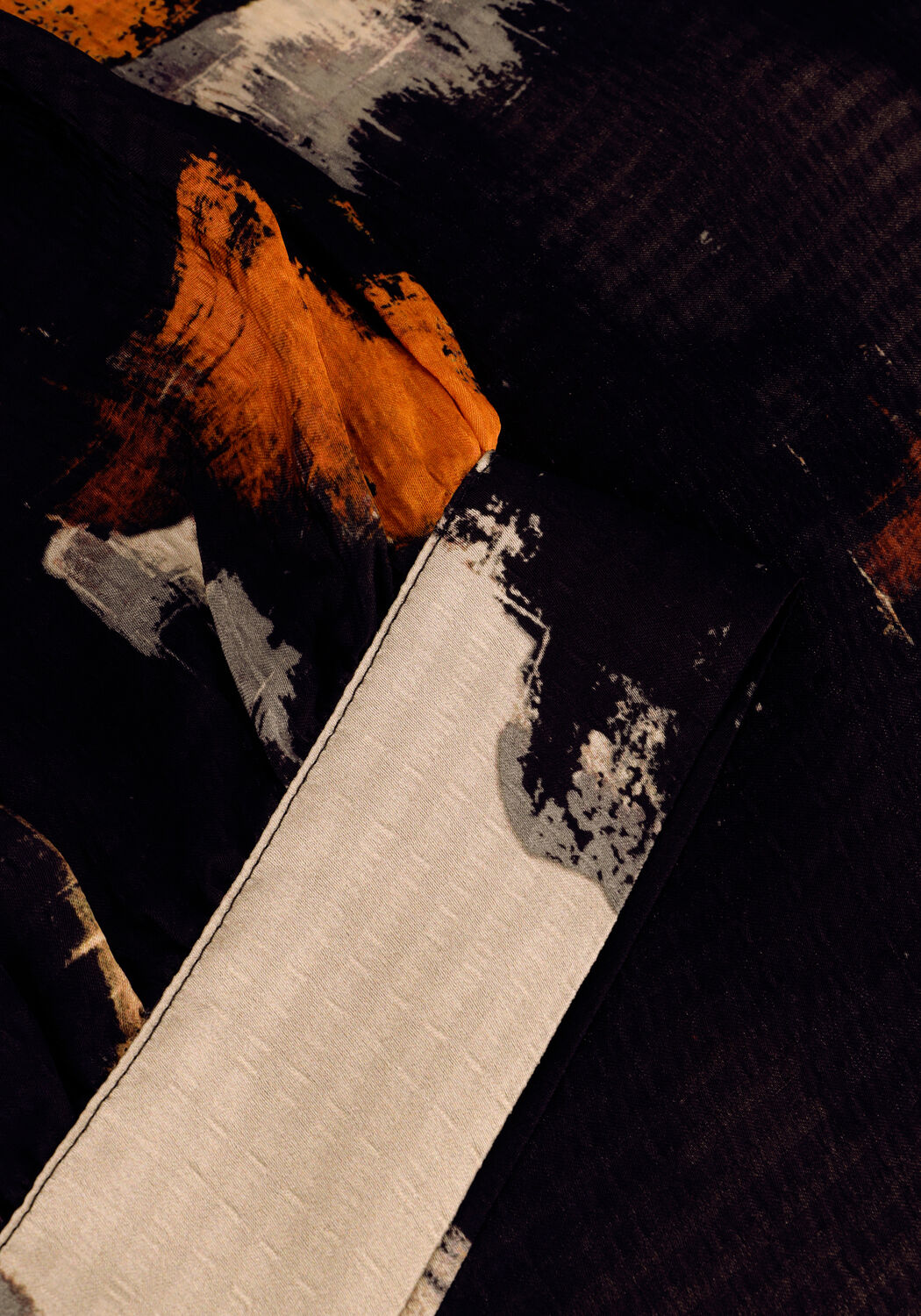 Zwarte SUMMUM Top TOP PAINTED PRINT - large