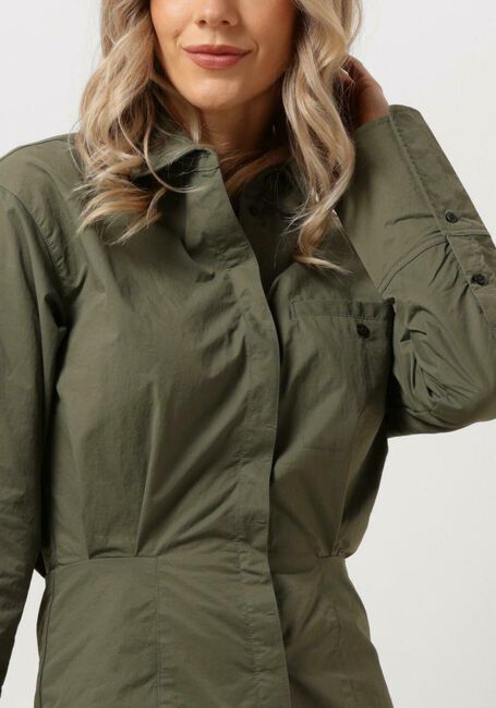 CALVIN KLEIN Mini robe SOFT TOUCH SHIRT DRESS Olive - large