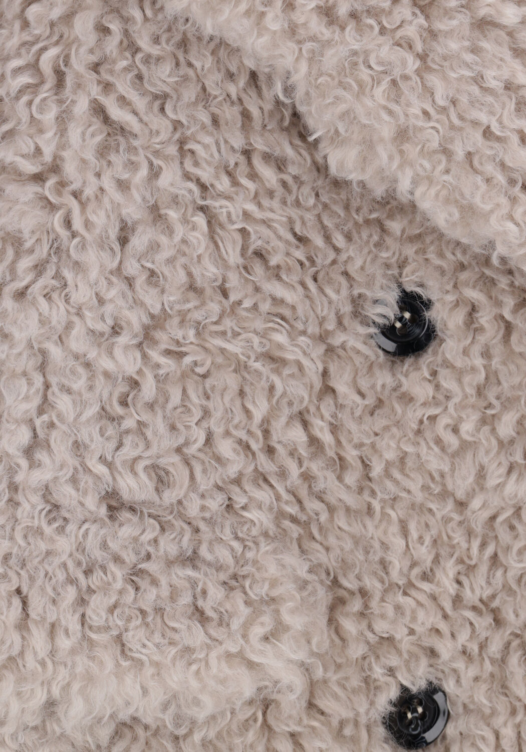 BEAUMONT Manteau Teddy CURLY SHORT COAT en taupe - large