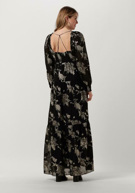 Zwarte LEVETE ROOM Maxi jurk LR-VIVA 3 DRESS - large