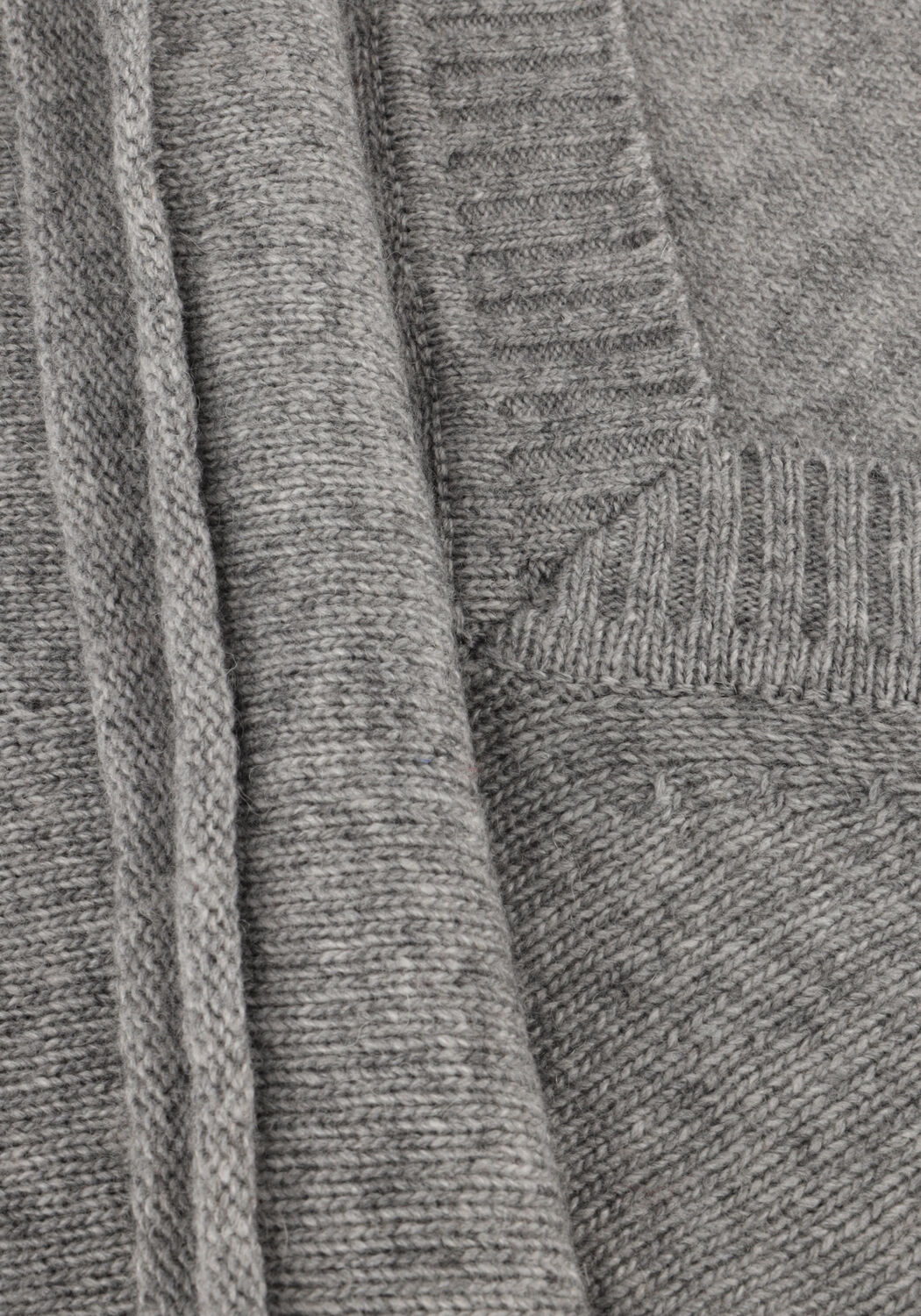 Grijze VANILIA Trui SLOUCHY V NECK - large