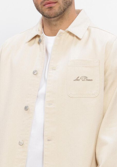 Ecru LES DEUX  LAYTON FAIENCE TWILL OVERSHIRT - large