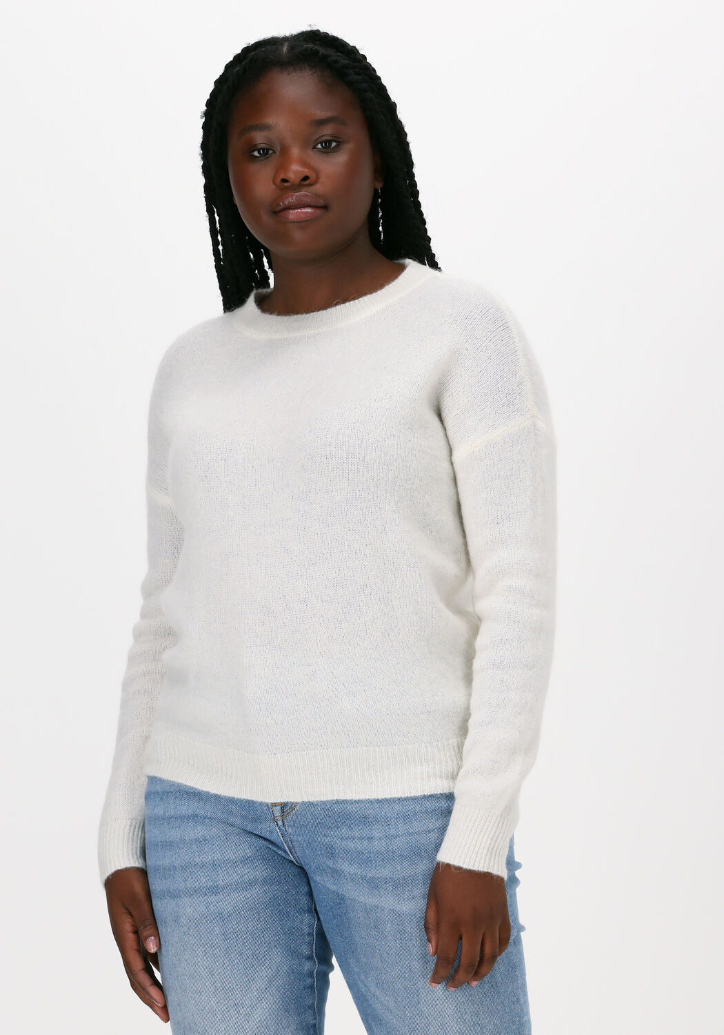 Gebroken wit MSCH COPENHAGEN Trui FEMME MOHAIR O PULLOVER Omoda