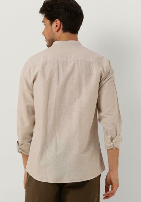 SELECTED HOMME Chemise décontracté SLHREGNEW-LINEN SHIRT LS BAND en beige - large