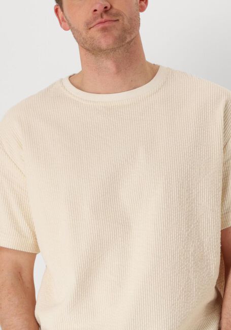 Gebroken wit ANERKJENDT T-shirt AKVILLADS CORDUROY S/S TEE - large